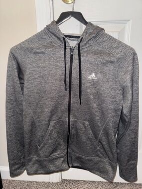adidas Women’s Heather Gray Full-Zip climawarm Jacket
